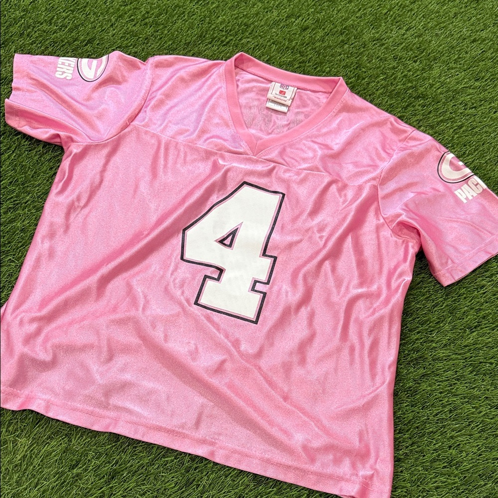 Women’s NfL Green Bay Packers. - Brett Favre - Breast Cancer Jersey